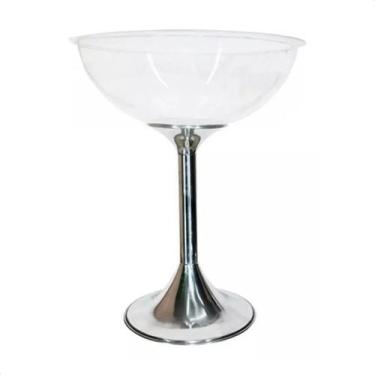Imagem de Balde Champanheira E Cervejeira Gelo Em Acrílico Com Pé Inox - Gogupo
