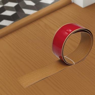 Imagem de Vedação autoadesiva à prova de intempéries, tira de transição de piso - vedação de limiar à prova de intempéries, cobertura de lacuna para costuras de porta de garagem e piso (3,3FT × 5 cm, amarelo)