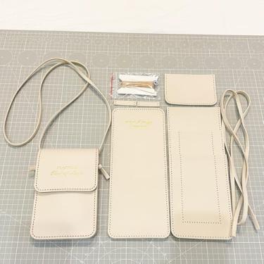 Imagem de Bolsa de telefone faça você mesmo, bolsa transversal pequena para celular para mulheres, bolsa carteira de celular com kit de costura presente personalizado