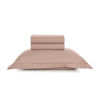 Imagem de Karsten Jogo de Cama Deliz Rosé/Rosé Solteiro 100% Algodão 3 peças 200 Fios