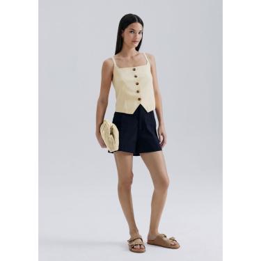 Imagem de Shorts Feminino Em Alfaiataria Hering-Feminino