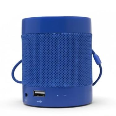 Imagem de Caixa de Som Portátil Bluetooth Multifuncional - Rádio FM, MP3 USB, Entrada Cartão SD, Bateria Recarregável, Som Potente e Design Compacto (AZUL MARINHO)