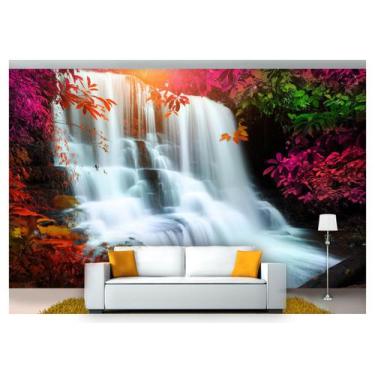 Imagem de Papel De Parede Cachoeira Natureza Mata 3D 6M² Nch175 - Você Decora