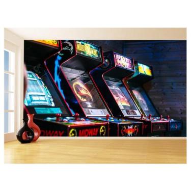Imagem de Papel De Parede Salão De Jogos Fliperama Game 3,5M Jcs109 - Você Decor