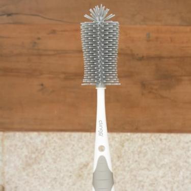 Imagem de Escova de Silicone 360º com Base – Praticidade Máxima na Limpeza de Mamadeiras