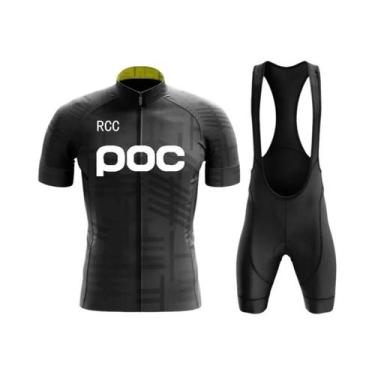 Imagem de Conjunto De Jersey E Culote De Ciclismo MTB Masculino De Secagem Rápid