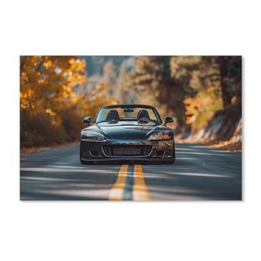 Imagem de HouLaiZhe Jdm S2000 Modificação Esportiva Outono Posters Tela Estética Decoração de Parede Pintura de Parede Impressões Sala de Galeria Decoração de Parede para Quarto Sala de Estar Escritório 28 x 43