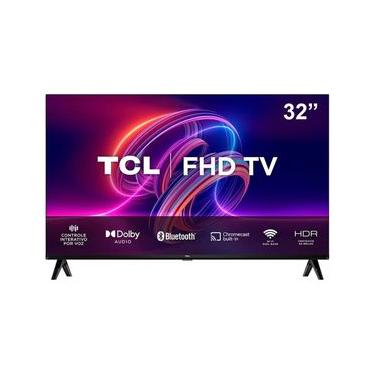 Imagem de Smart TV LED 32" Full HD TCL S5400AF com Android TV, Wi-Fi, Bluetooth, Controle Remoto com Comando de Voz, Google Assistente e Chromecast integrado