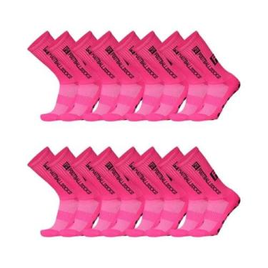Imagem de Meias De Futebol De Cano Médio Coladas, 8 Pares, Antiderrapantes, Resp