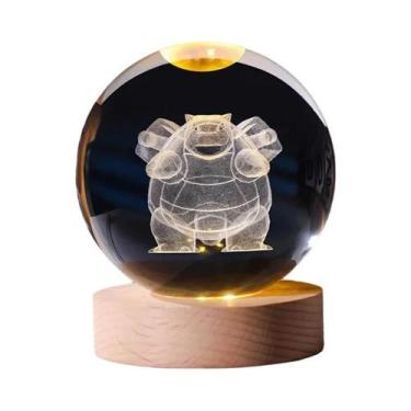 Imagem de Luz Noturna Em Cristal 3D Figura De Pokémon Brinquedos Blastoise Scyth
