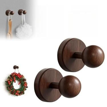 Imagem de Cabides de guirlanda para porta da frente, ganchos de ventosa resistentes para guirlandas de porta ou chuveiro, gancho removível sem perfuração para guirlanda de porta, banheiro, azulejos de cozinha