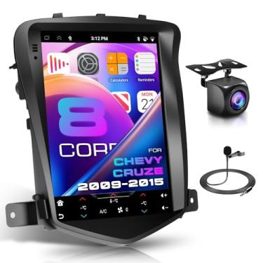 Imagem de Estéreo automotivo [4G + 64G] para Chevrolet Cruze J300 (2009-2014), tela sensível ao toque de 9,7 polegadas, rádio veicular sem fio, CarPlay, Android Auto, BT5.0 WiFi GPS RDS FM EQ SWC câmera de