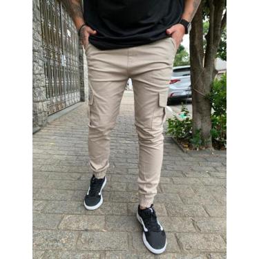 Imagem de Calça jogger cargo masculina kyu, Caqui, P