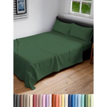 Imagem de Jogo de lençol casal GG extra longo estendido casal GG - confortável, respirável e refrescante - cabe em colchões de 20 a 40 cm com bolsos profundos - 137 x 203 cm - Roupa de cama luxuosa macia, sem