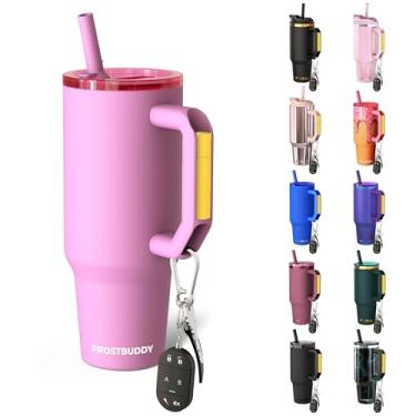 Imagem de Thicc Buddy - Copo de aço inoxidável isolado a vácuo de 1,134 g com tampa e canudo para água - Caneca de viagem compatível com porta-copos - presentes para mulheres e homens ele ela