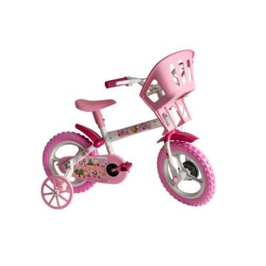 Imagem de Bicicleta Infantil Aro 12 Feminina com Rodinhas Princesinha Styll Baby