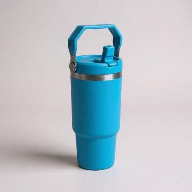 Imagem de Garrafa Térmica TR-028 900ML Com Bico Com Alça Flip Tumbl Aço Inoxidáv