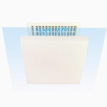 Imagem de Defletor de ventilação central, para-brisa CA ajustável de 45 cm, defletor de ar condicionado quente e frio para casa, escritório e hotel, evita fluxo de ar direto, eficiência energética