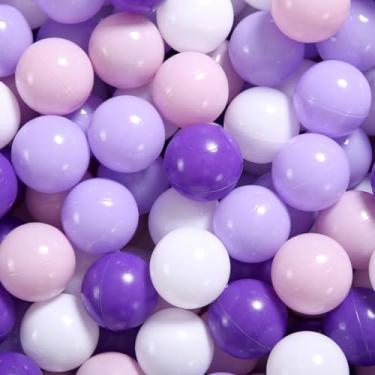 Imagem de GOGOSO Bolas de plástico para crianças, cães, bebês, meninos, meninas, 5,8 cm, brinquedos para crianças, barraca, aniversário, decoração de festa, 170 peças, roxo + roxo escuro