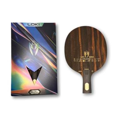 Imagem de Loki K9 CS Classineta Raquete de Tênis de Mesa Profissional, 7 Madeiras + 2 Carbonos, Cabo Reto, 150mm x 240mm, Estilo Ofensivo