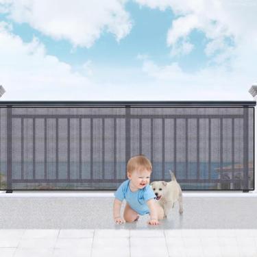 Imagem de Rede de segurança de varanda Banister Guard COMIKO 198x91cm preta