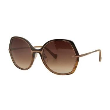 Imagem de Óculos Solar Ana Hickmann Mari 5 G21 Translúcido Lente Degradê-Feminino