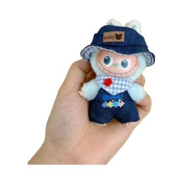 Imagem de Conjunto De Roupas Para Boneca Labubu V4 De 10cm: Calças Com Alças, Ba