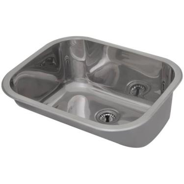 Imagem de Tanque de Encaixe Para Embutir Hera 34l em Aço Inox Polido 50x40 - Tra
