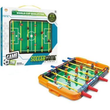 Imagem de Futebol de Mesa Infantil Pebolim Brinquedo Crianças Presente Dia das C