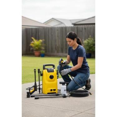 Imagem de Lavadora Alta Pressão 1500PSI 1400W Compacta Amarela - Congratulations