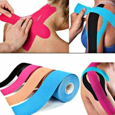 Imagem de Kinesio Taping Fita Adesiva Fisioterapia Muscular Bandagem - Armarinho