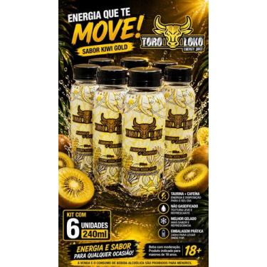 Imagem de Energético Toro Loko Kiwi Gold 240ml Kit 6 Unidades Energy Juice Origi
