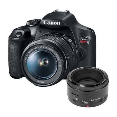 Imagem de Câmera Canon T7 + Lente 18-55mm + Lente 50mm 1.8 Yongnuo
