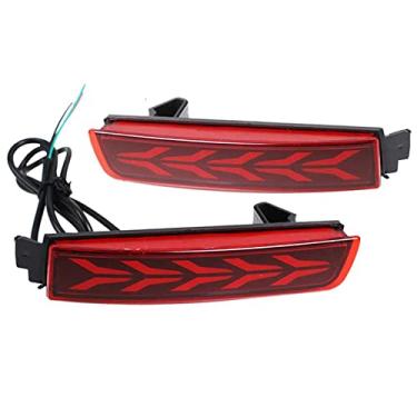 Imagem de Riloer 2 peças de luz de neblina traseira de carro LED traseira luz de para-choque para Nissan Sentra 2013-2019 luz de freio lâmpada de para-choque traseiro