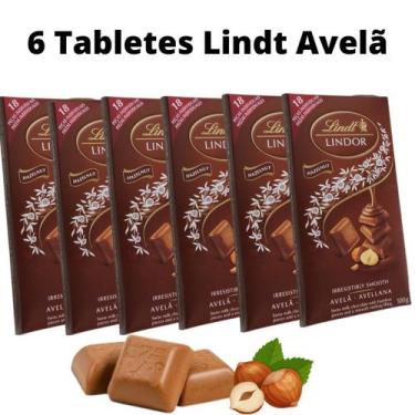 Imagem de Chocolate Lindt Lindor  Ao Leite Com Avelã 100G Combo Com  6