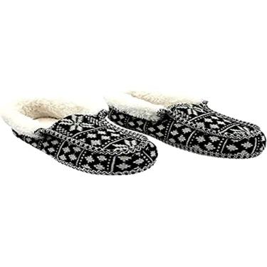 Imagem de Pantufa Unissex Bariloche Preto/Cinza G 38/40 Zona Criativa - 10071309