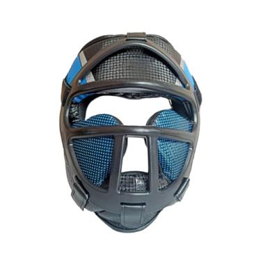 Imagem de Amagogo Capacete de Boxe Karate Chapelaria Muay Thai Respirável Segurança Cabeça Proteção Boné Protetor para Taekwondo Bjj Kickboxing Juventude, Azul, M