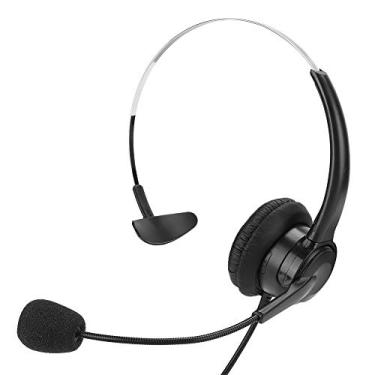 Imagem de Fone de ouvido, fone de ouvido USB ajustável, protetores de ouvido de couro PU para notebooks para Skype para jogos para software de bate-papo on-line
