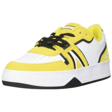 Imagem de Lacoste Tênis feminino L001, Branco/Dk Purp, 5