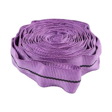 Imagem de Correia de Elevação, Eslinga de Elevação, 1T 9,84 Pés Roxo Cinta de Içamento Correia de Amarração de Poliéster para Serviço Pesado Eslinga de Elevação de Olho Plano Correia de