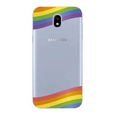 Imagem de Capa Case Capinha Samsung Galaxy  J5 Pro Arco Iris Faixas - Showcase