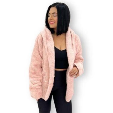 Imagem de Casaco Sobretudo Teddy Feminino Inverno Peluciado Peludo-Feminino