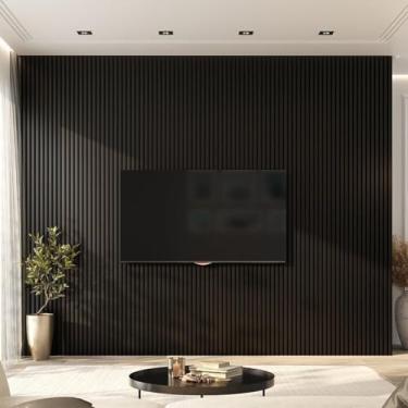 Imagem de Painel Ripado de Pvc 4 Barras de 2,70m X 0,15cm Venda em (1,62m²) Preto