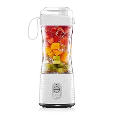 Imagem de Liquidificador portátil para shakes e vitaminas, tamanho pessoal, espremedor de frutas para viagem, copo misturador com bateria recarregável USB de 4000 mAh, pequeno liquidificador elétrico