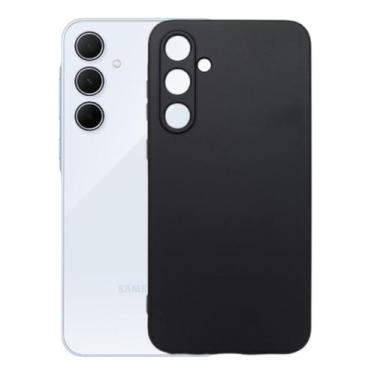 Imagem de Capa Proteção Preta Aveludada Para Galaxy M35 Silicone Case - Mustangs