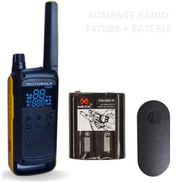 Imagem de Reposição Rádio Comunicador T470 Com Bateria Ciber e Clip - Lellis Roc
