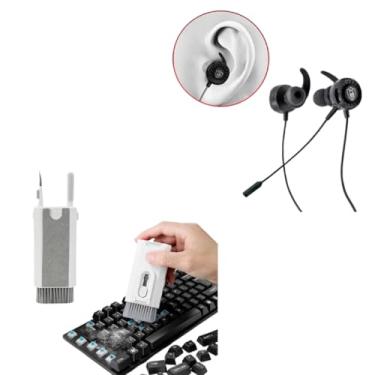 Imagem de Kit Fone de Ouvido Headset Gamer Microfone + Ferramentas De Limpeza Eletrônicos 8 Em 1