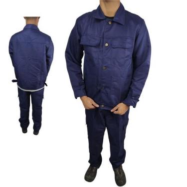 Imagem de Conjunto Uniforme EPI Segurança Profissional Obra Construçao Civil Ele