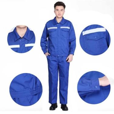 Imagem de Conjunto Uniforme Profissional Faixa Refletiva EPI Segurança Do Trabal