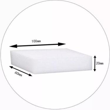 Imagem de Esponja Mágica Bucha Melamina Tira Mancha Limpa Tudo - 01Smart, Branco